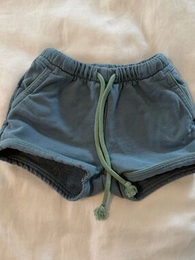 Oso & Me Bailey Short- Dusty Blue- Size 12 months
